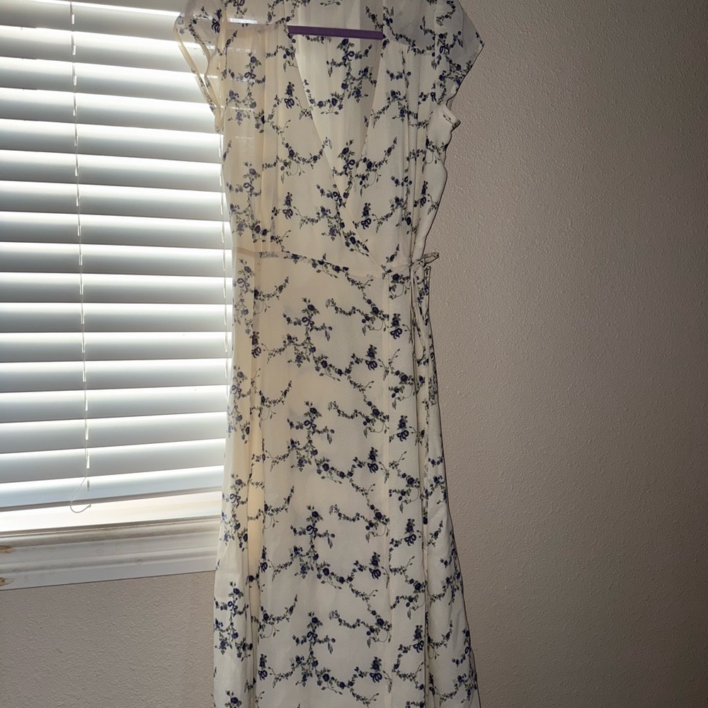 Reformation Floral Wrap Sundress